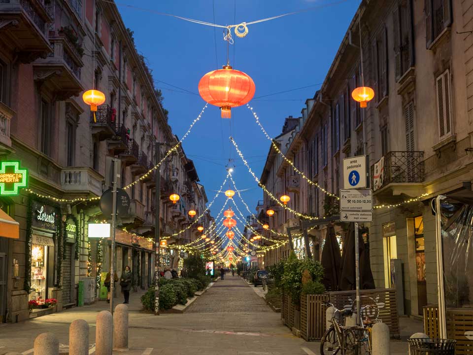 Via Paolo Sarpi notte