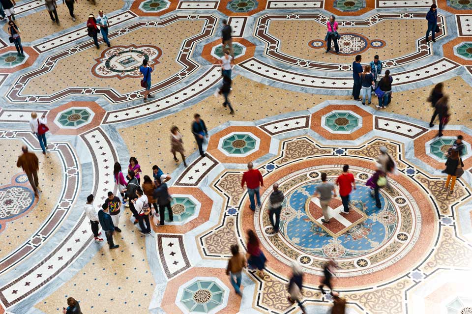 Galleria Vittorio Emanuele pavimenti