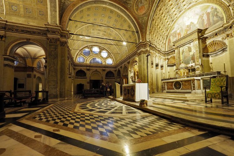 illusione del Bramante nella chiesa di san satiro a Milano